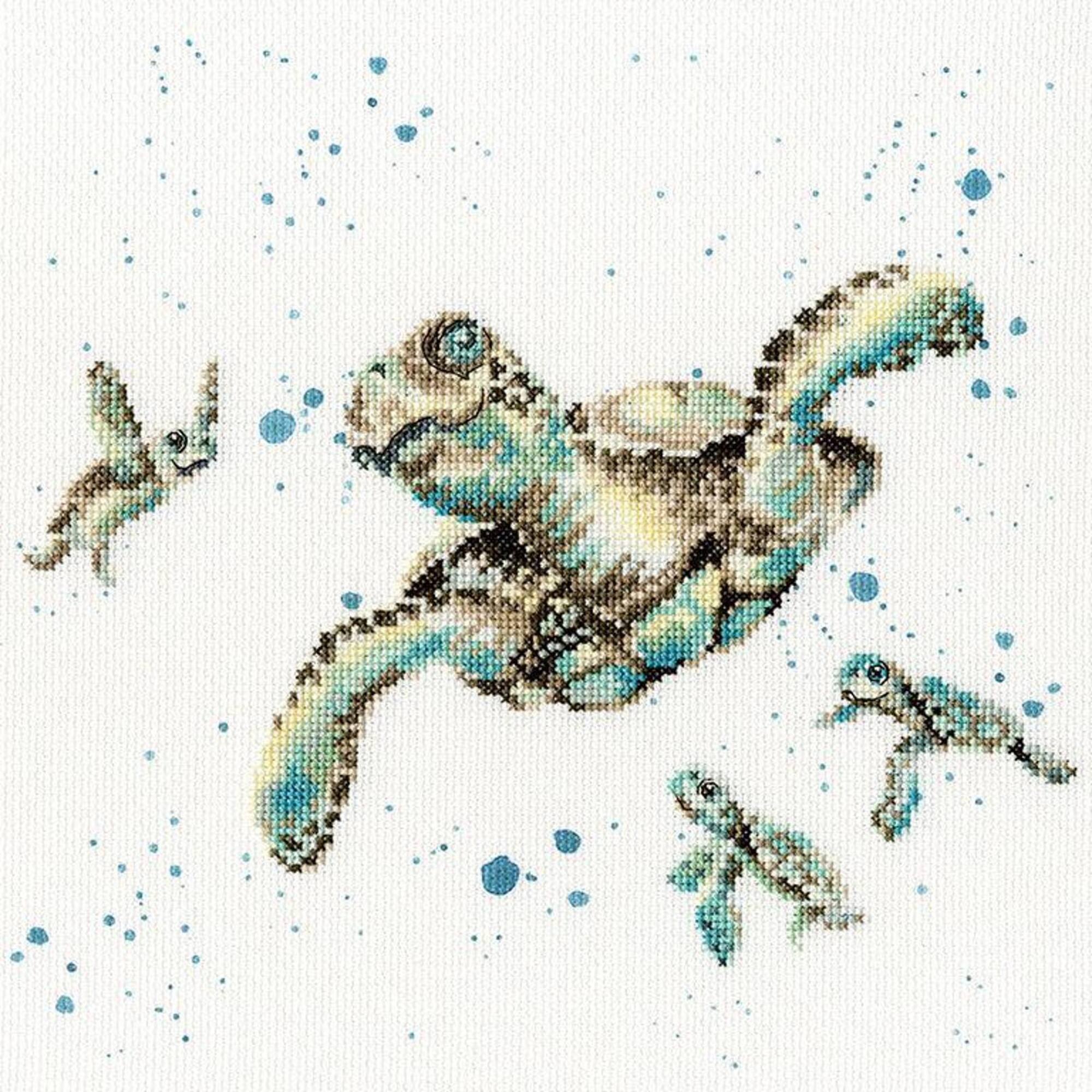 Bothy Threads Swimming School Counted Cross Stitch Kit